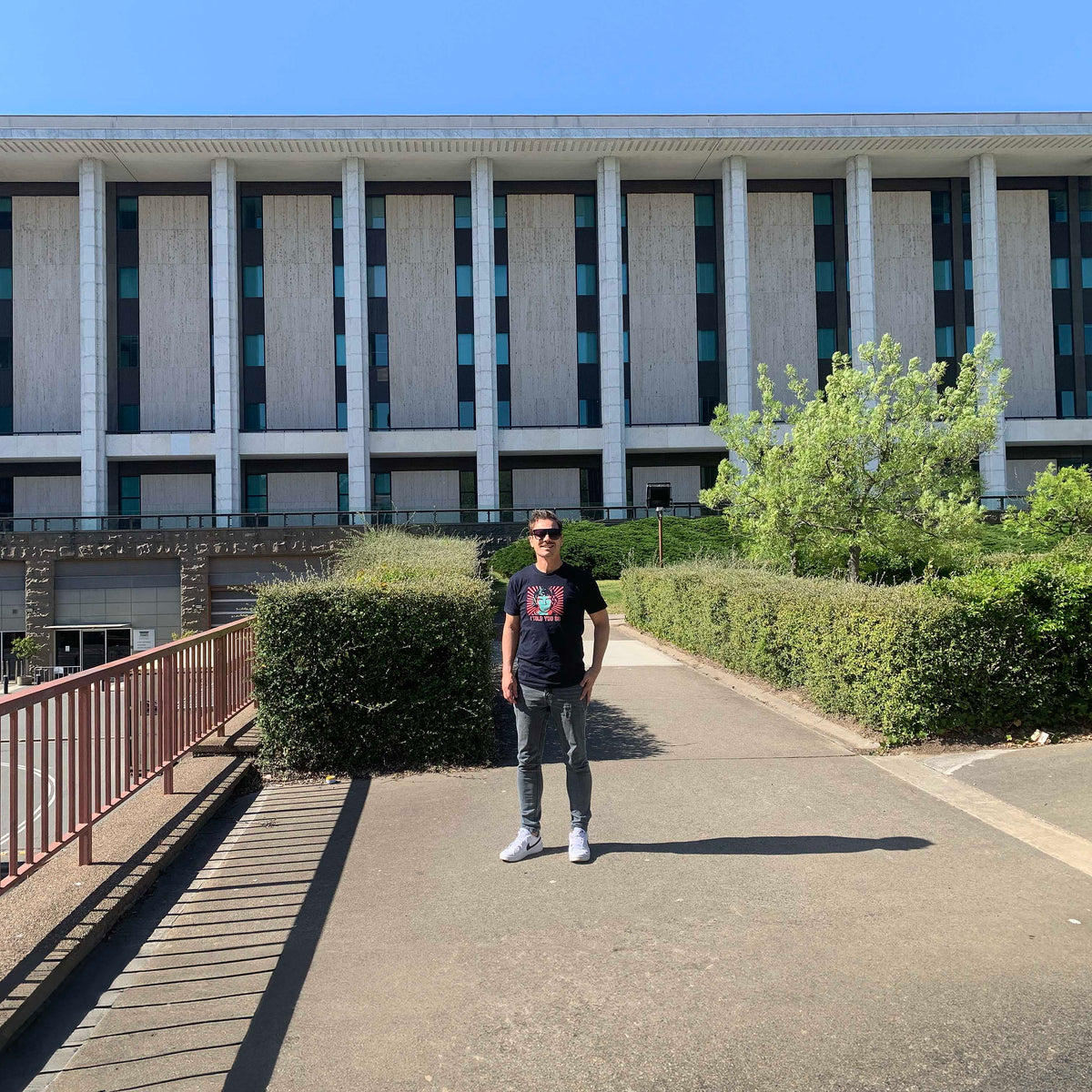 Johnny Warren artwork at the National Library of Australia — Strip Tees