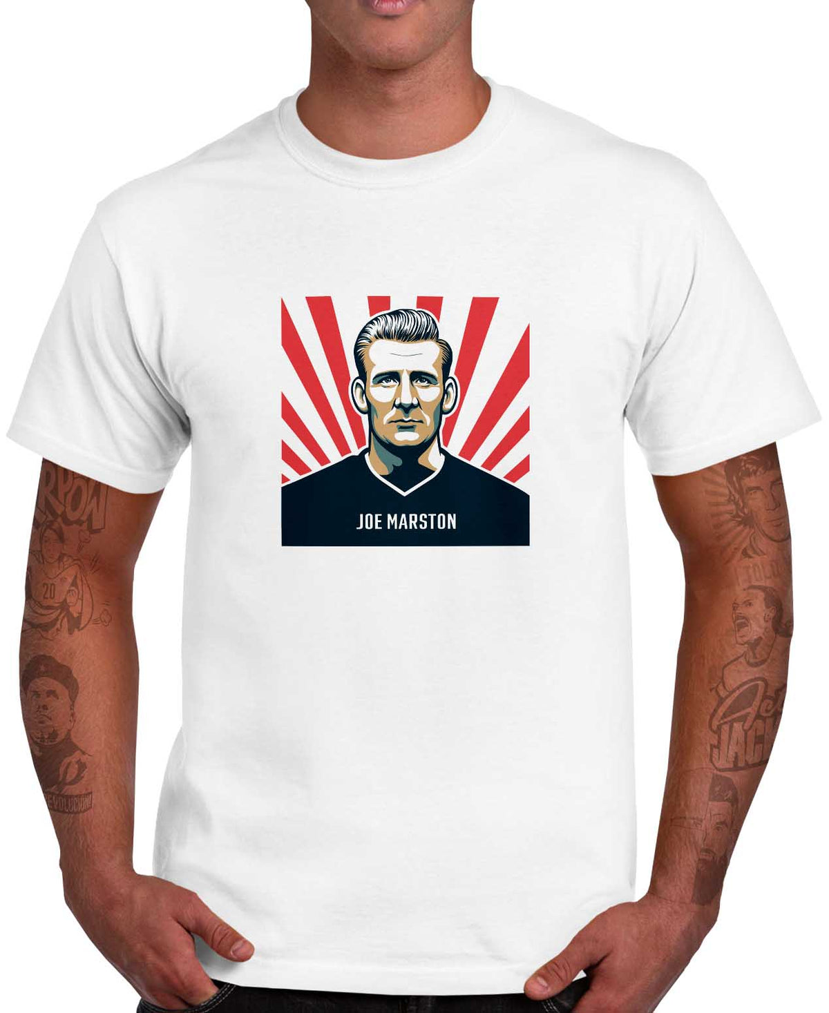 Joe Marston tee by Strip Tees
