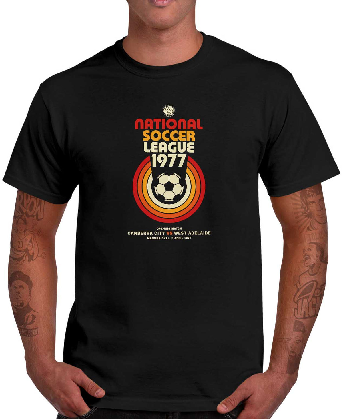 NSL: Australia's First National Football League tee by Strip Tees