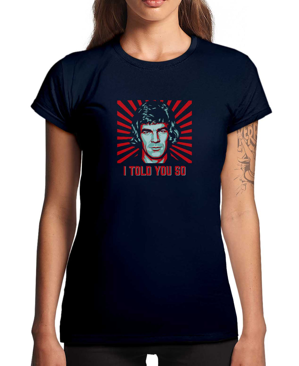 I Told You So — Johnny Warren tee by Strip Tees