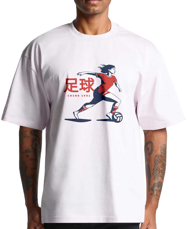 Strip Tees China 1991 tee — vintage-inspired artwork for the first Women's World Cup