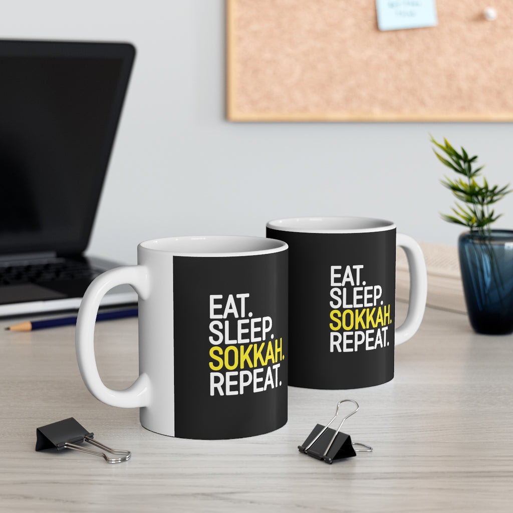 Eat. Sleep. Sokkah. Repeat.